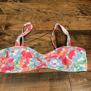 Hollister floral Bikini Top with Straps